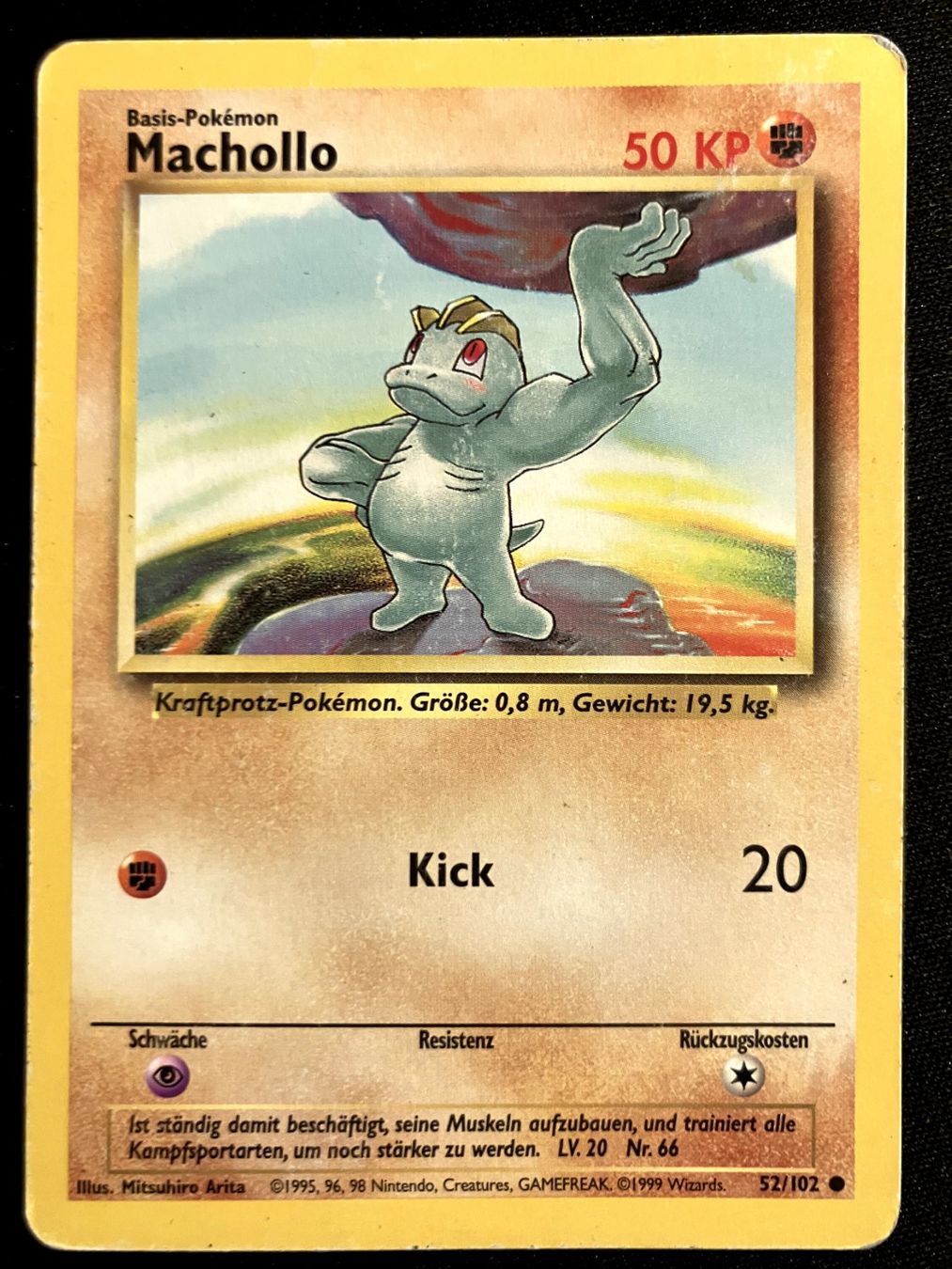 Pokémon Carte collezionabili: Pokemon Machollo - Base set 52/102 - Italiano – Usato da Bern venduto da Big_GS
