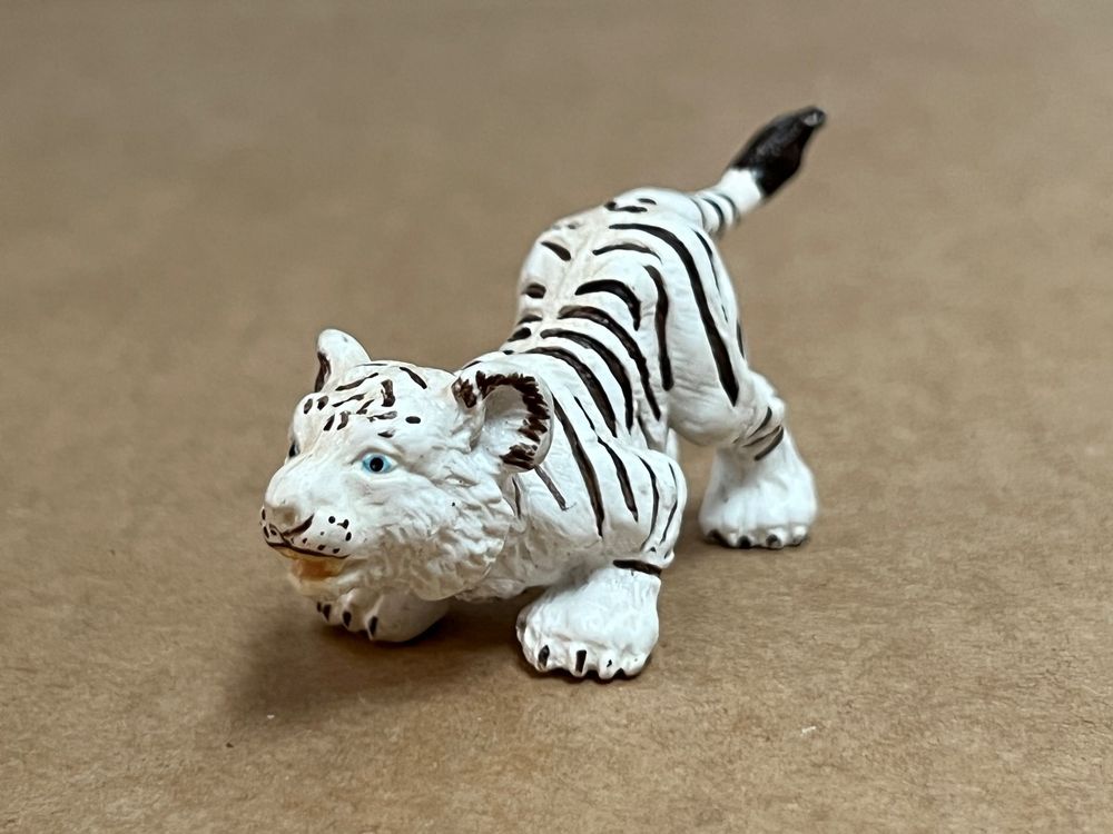 Figurine Schleich Tigre Blanc Femelle (rare, Provenance Portugal, Ref 1D629)