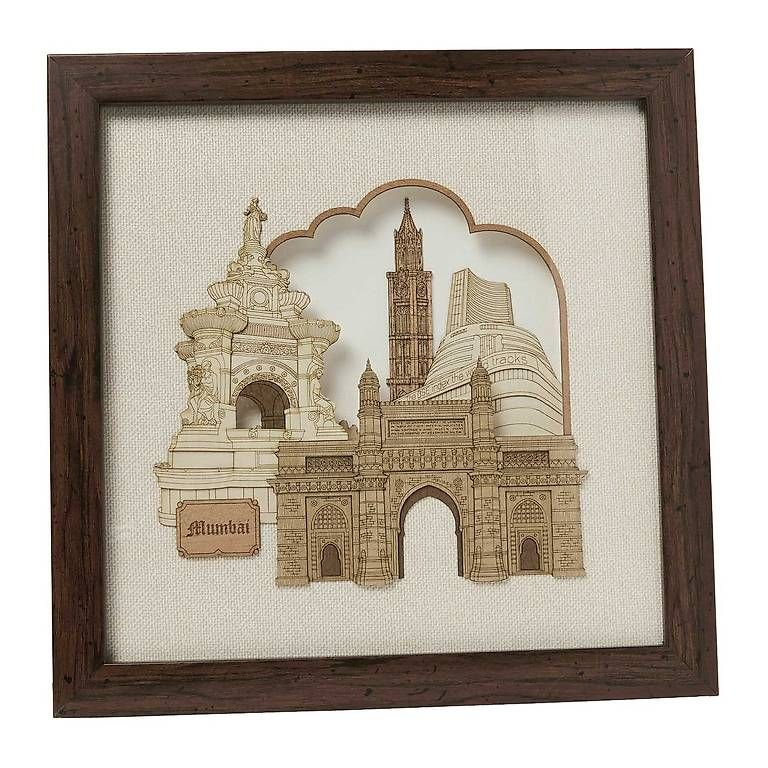 Dipinti: tableau en marqueterie Mumbai / Bombay – Nuovo e nell'imballaggio originale da Vésenaz venduto da atadde