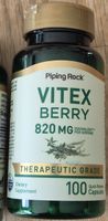 Vitex Berry 820mg, 100 Kapseln, Piping Rock, Neu
