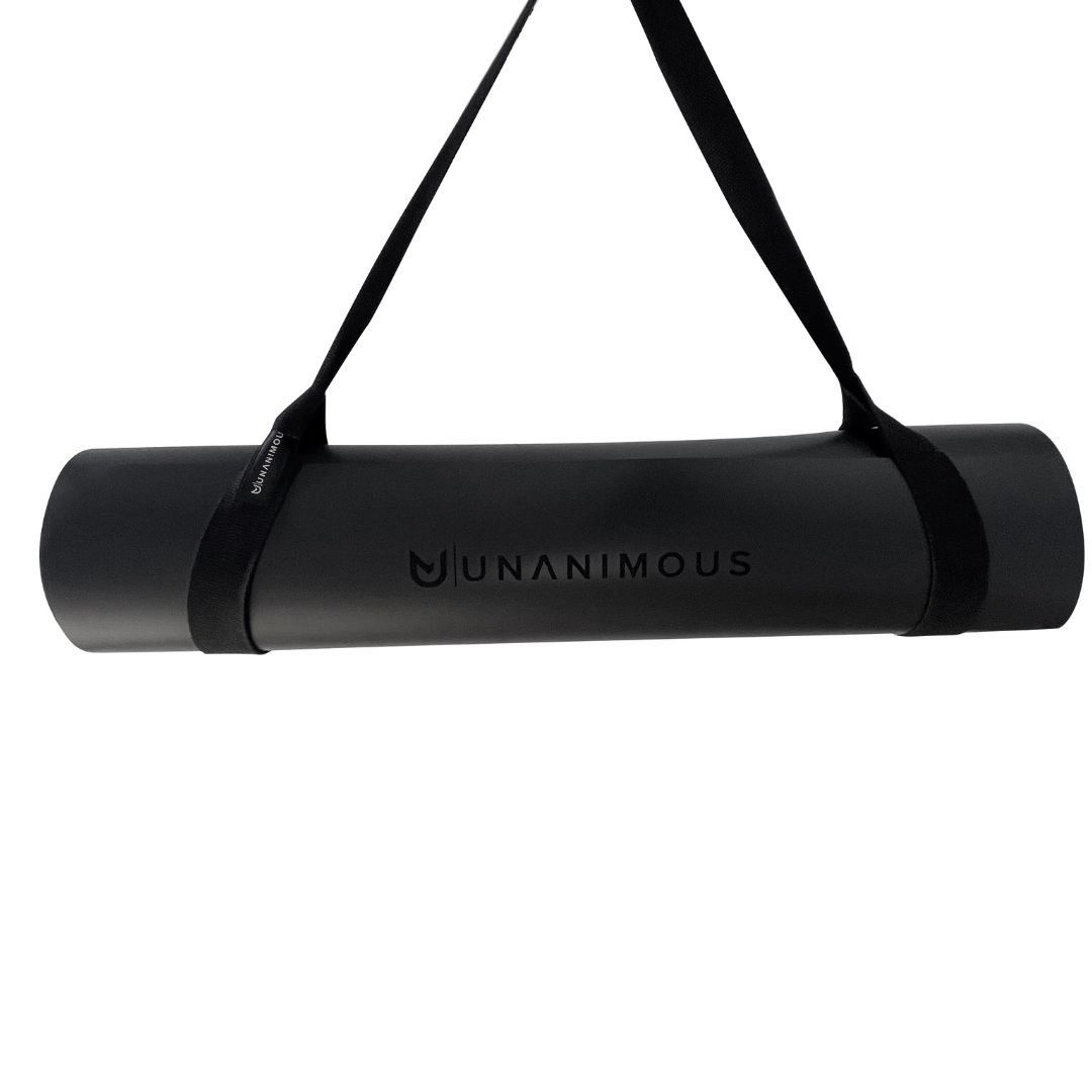 Tappetini fitness: Black Premium Yoga Matte inkl. Gratis Tragegurt – Nuovo e nell'imballaggio originale da Muri AG venduto da fightandfitness.ch