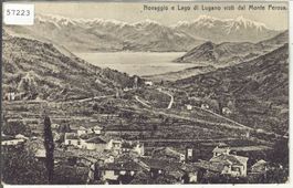 Novaggio e Lago di Lugano visti dal Monte Perosa