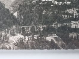 Carte postale chantier du  barrage de Mauvoisin, non circulé