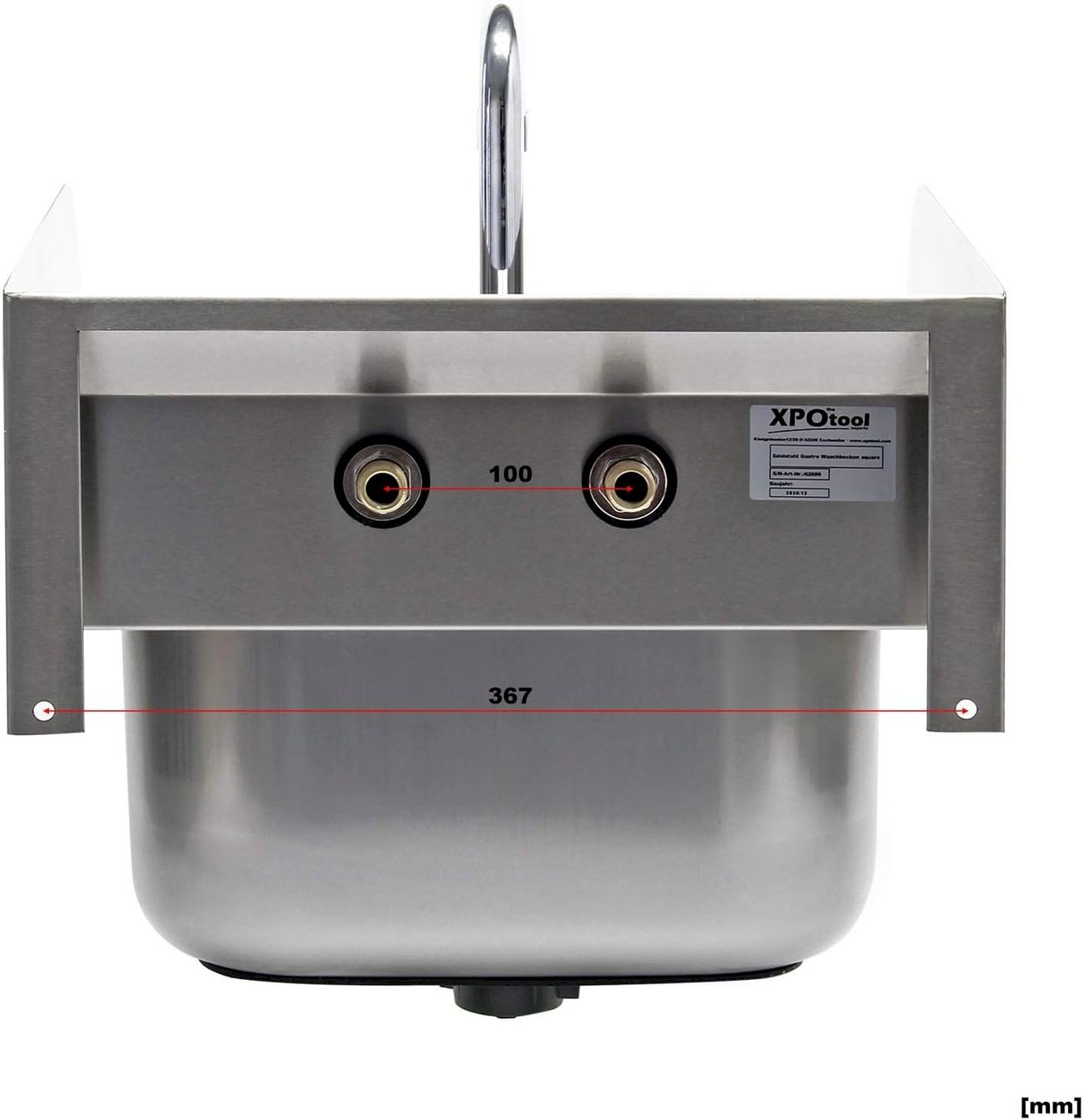 Lavabi & lavandini: XPOtool Edelstahl Gastro Waschbecken – Nuovo e nell'imballaggio originale da Bottighofen venduto da zaap 3