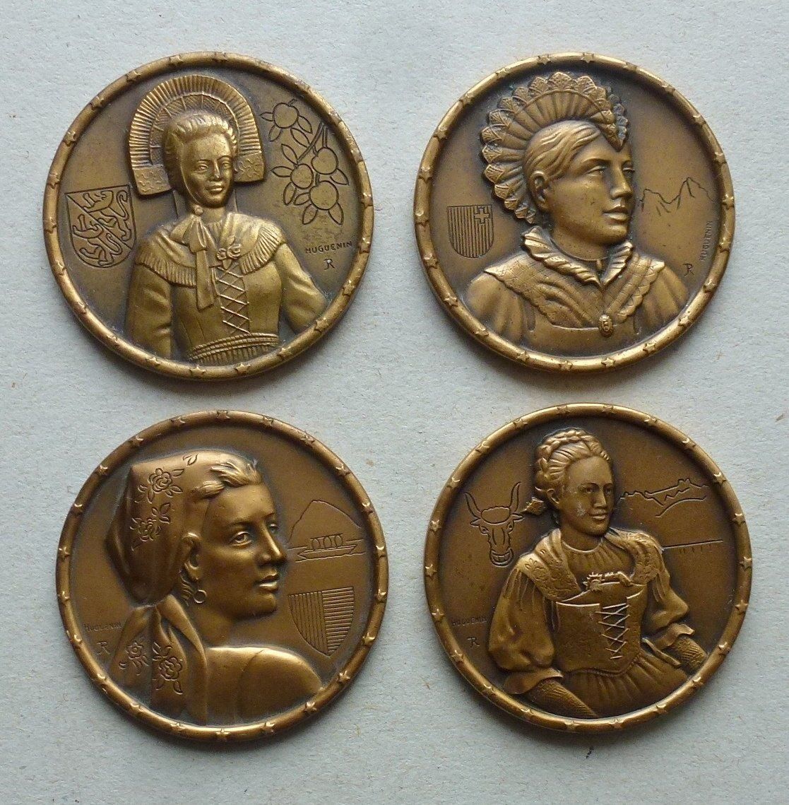 Medaglie: Sammlung ++ 17 Stk alte Schweizer Trachten-Medaillen – Usato da Walkringen venduto da Casablanca777 7