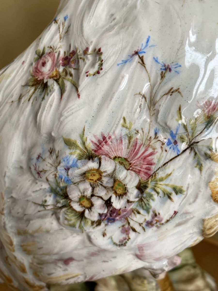 Vasi & Recipienti: Prunkvolle Vase Hahn Neo-Rokoko handbemalt – Usato da Luzern venduto da Gustav-33 4