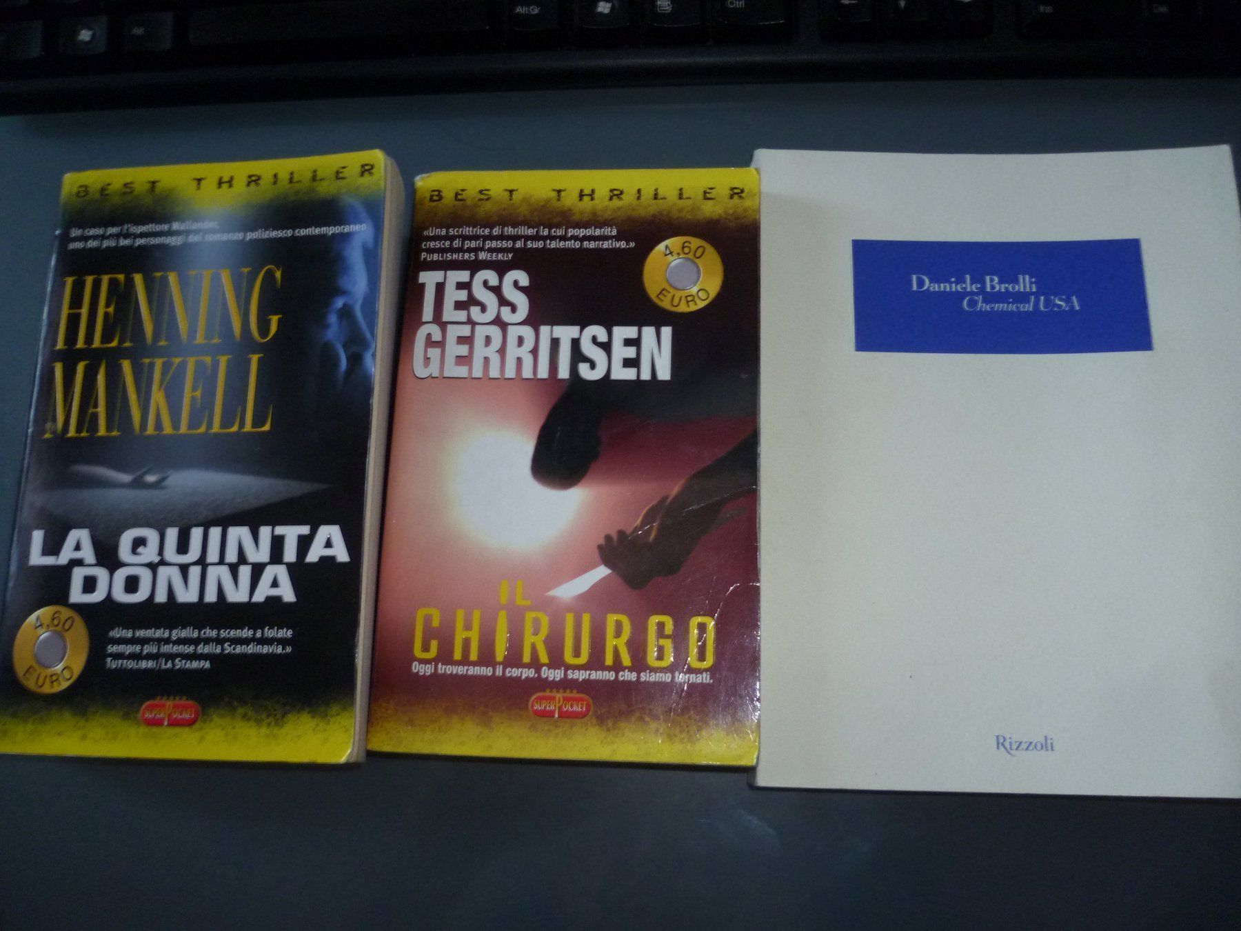 Libri: 3 Libri in italiano mankell gerritsen – Usato da Zeiningen venduto da elcanaja