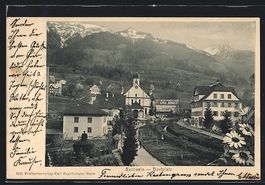 AK Sachseln, Motiv vom Dorfplatz, 1906