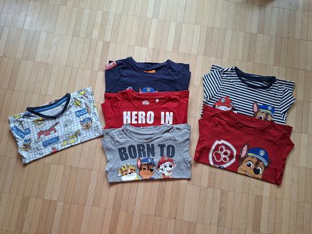 Kleiderpaket Langarmshirts Paw Patrol Gr. 98-110