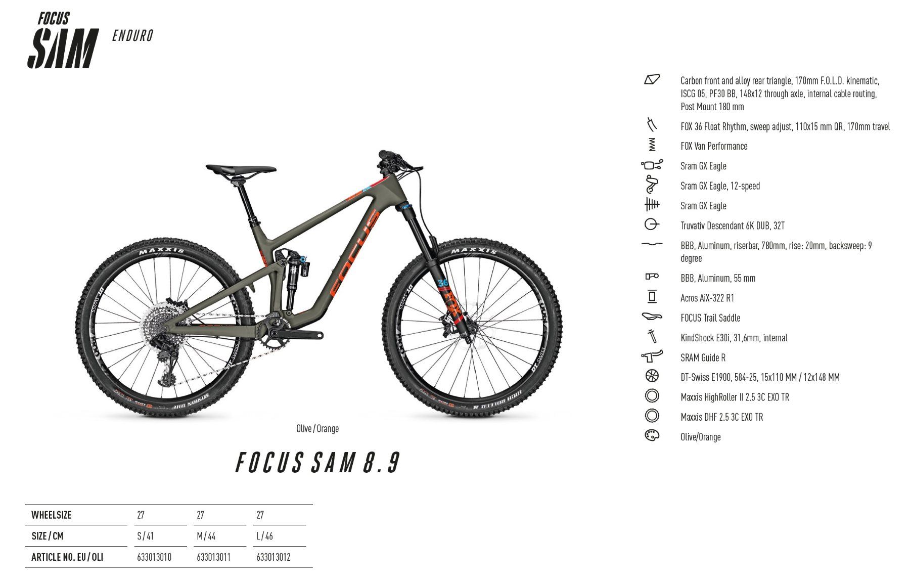 Focus Velos: Focus Sam 8.9 – Gebraucht aus Volketswil von Thomas180 8
