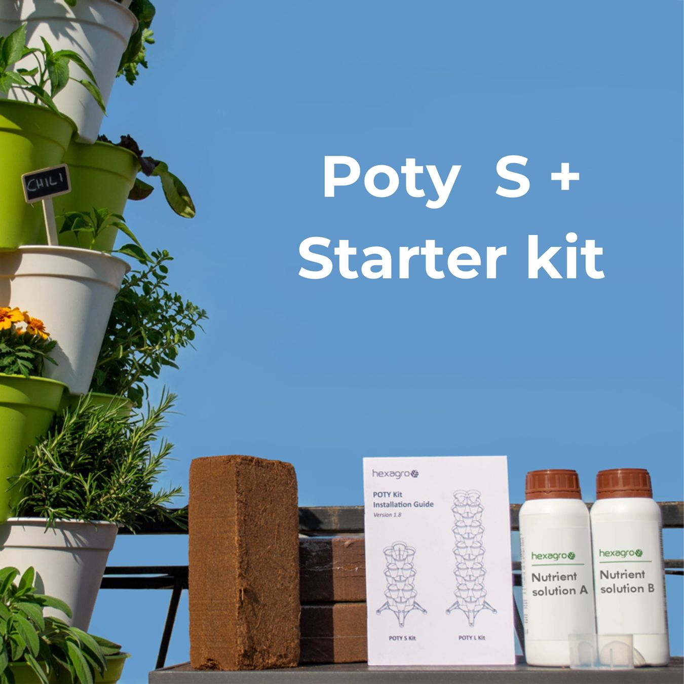 Blumentöpfe: Poty S Kit Bundle - Starter Kit – Neu und originalverpackt aus Dietlikon von Salesmax 2