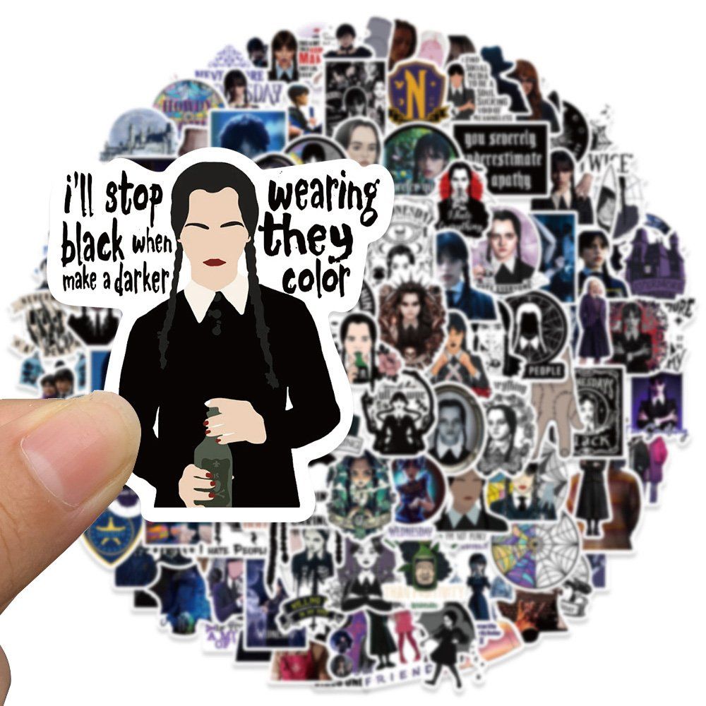 Sticker: 50 stk. Aufkleber Wednesday – Nuovo e nell'imballaggio originale da Uerkheim venduto da Kaufoption 4