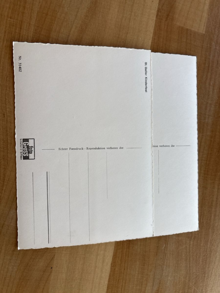 Cartoline postali: AK von St. Gallen Kinderfest – Usato da Rümlang venduto da Kartenpost1 1