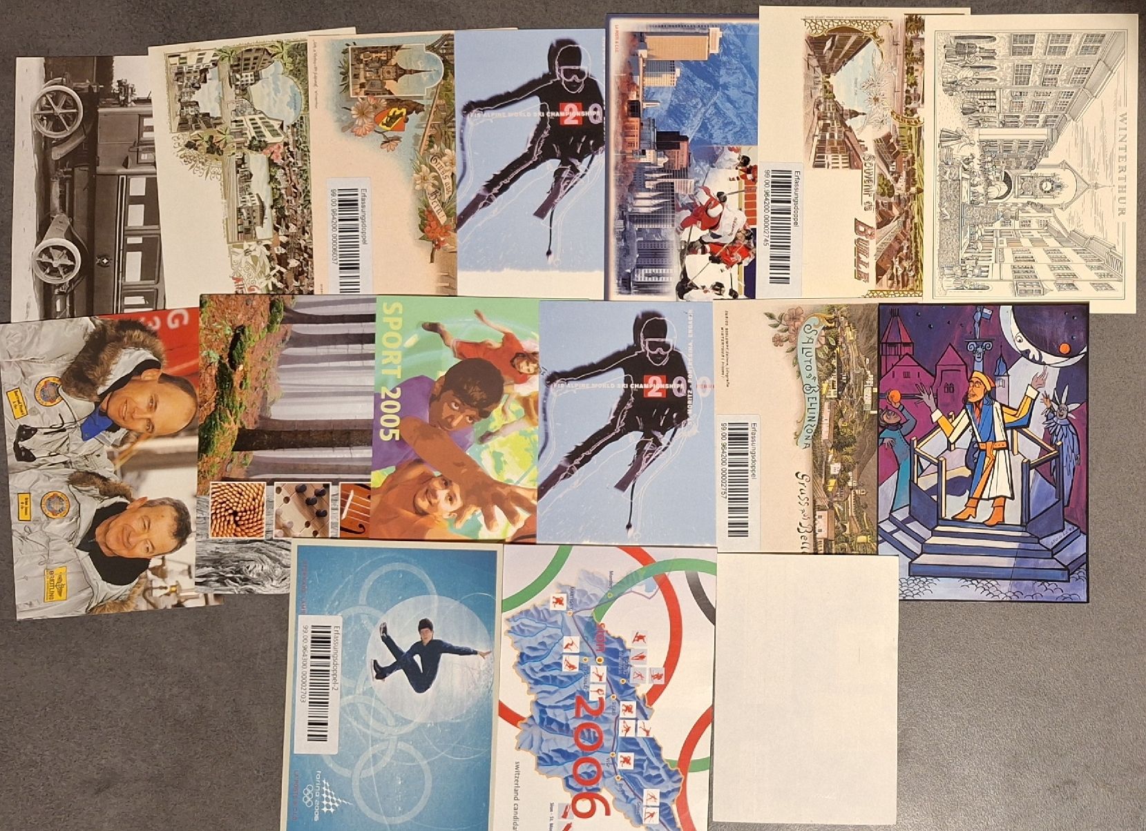 Alle Briefmarken: diverse Ganzsachen Karten teils Voll O  – Gebraucht aus Balgach von SIMEON27 1