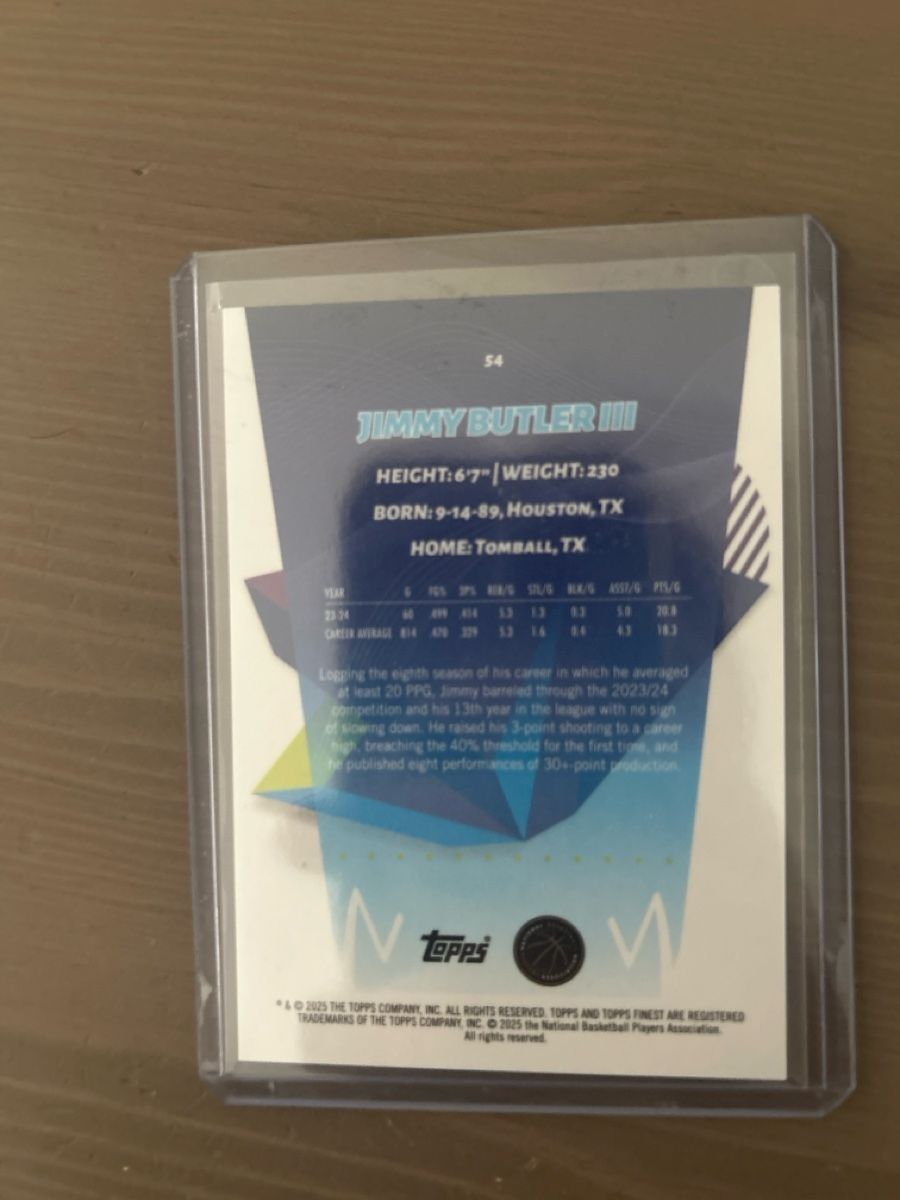 Topps Sammelbilder & Trading cards: Topps Jimmy Butler /25 – Neu (gemäss Beschreibung) aus Kleinwangen von Matteo_079 1