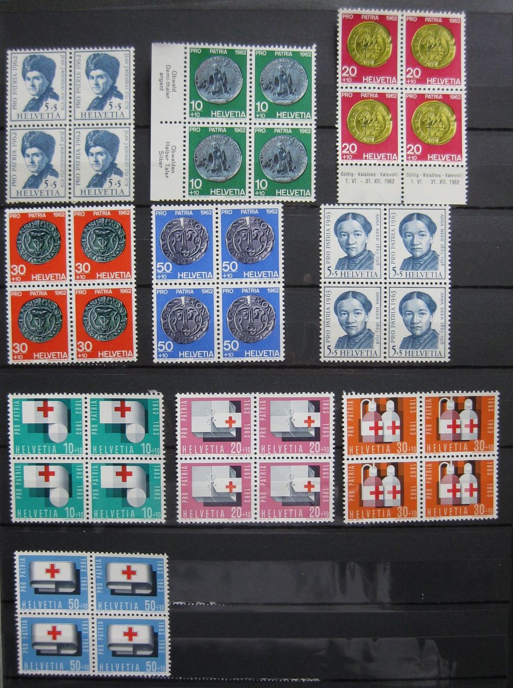 Tutti i francobolli: PP 1954 - 1963 Vierer einwandfrei postfrisch ** – Nuovo (secondo la descrizione) da Frauenfeld venduto da Interessent1 2