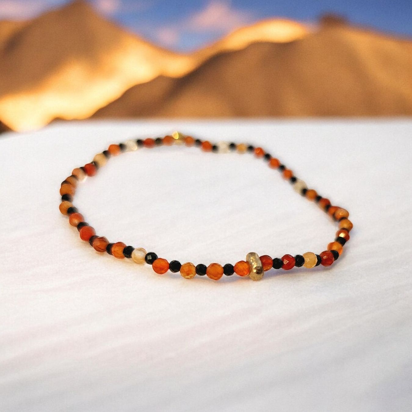 Bracciali & Braccialetti: Armband Karneol, Turmalin & Bronze – Nuovo e nell'imballaggio originale da Aarau venduto da Schmuckhoehle_MD 3