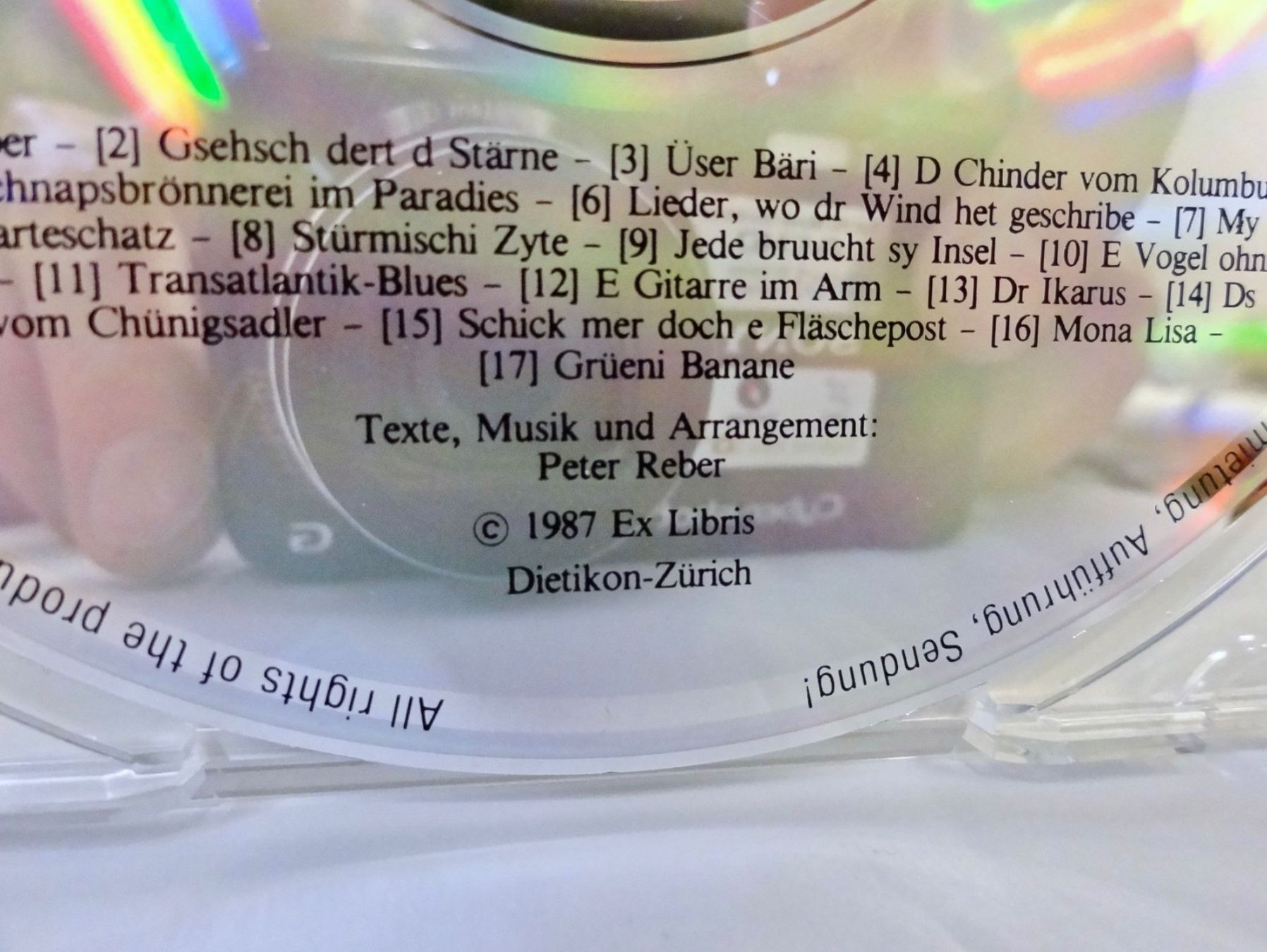 CDs: CD PETER REBER / REISEFIEBER – Neuf (Voir description) à Kerzers par djstarsky73 2