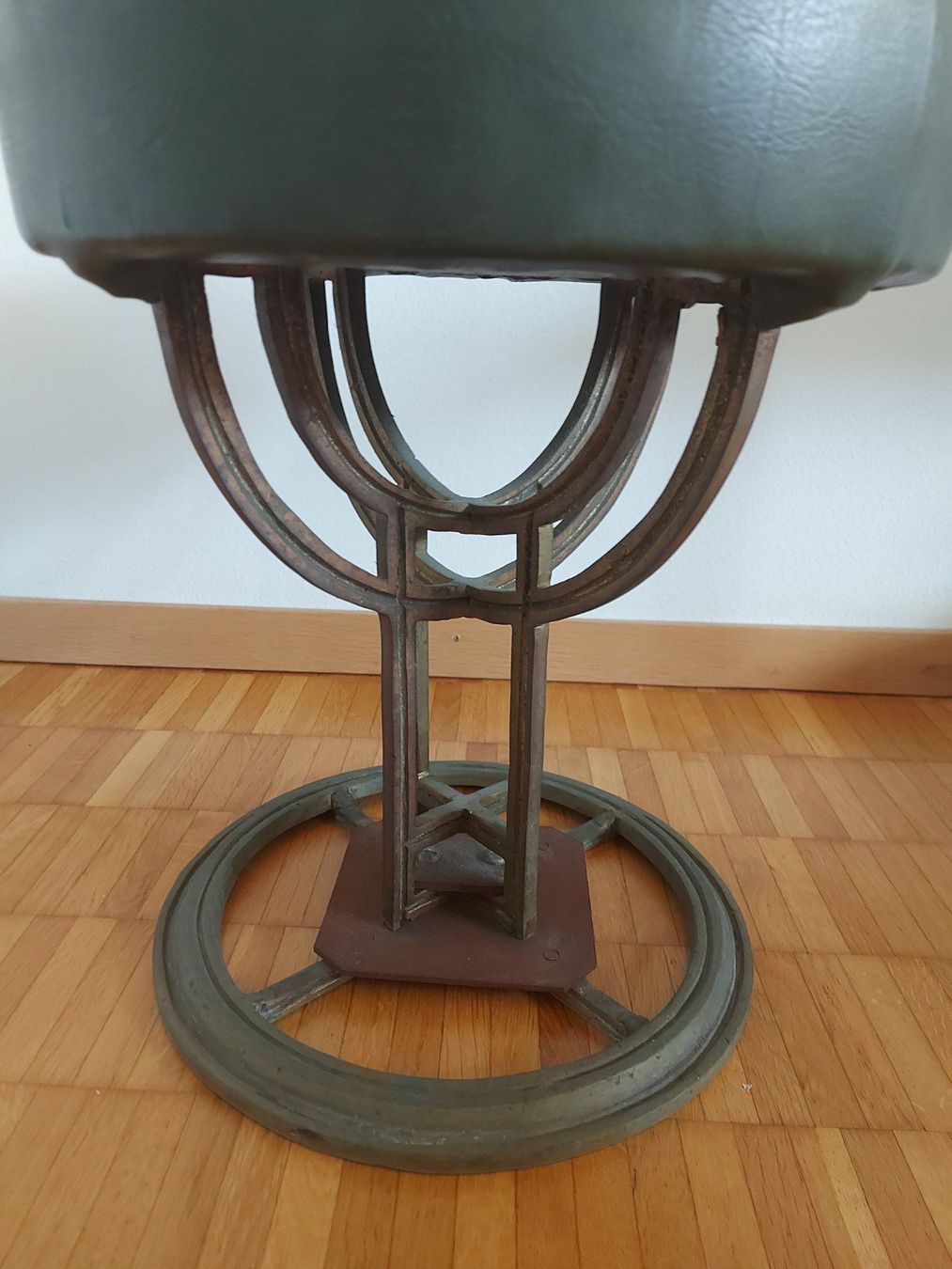 Sgabelli: Clubhocker /  Barhocker   Messing & Leder  1982  Vintage – Usato da Zürich venduto da Daniel517 4