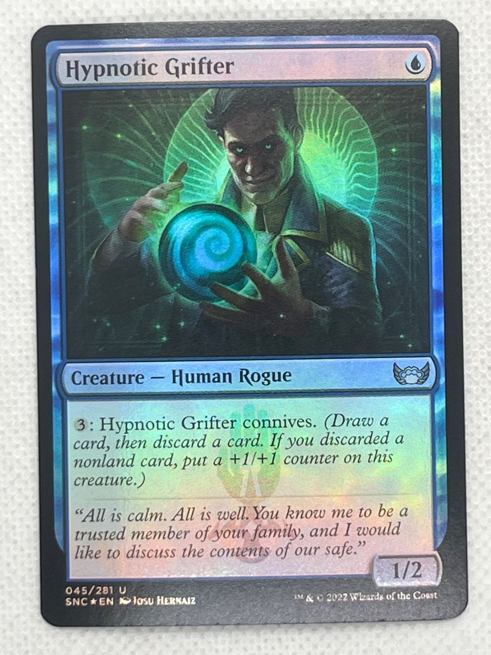 Magic The Gathering Carte collezionabili: Seltene Magic Karte "Hypnotic Grifter" Foil – Usato da Hinterkappelen venduto da Kim1992