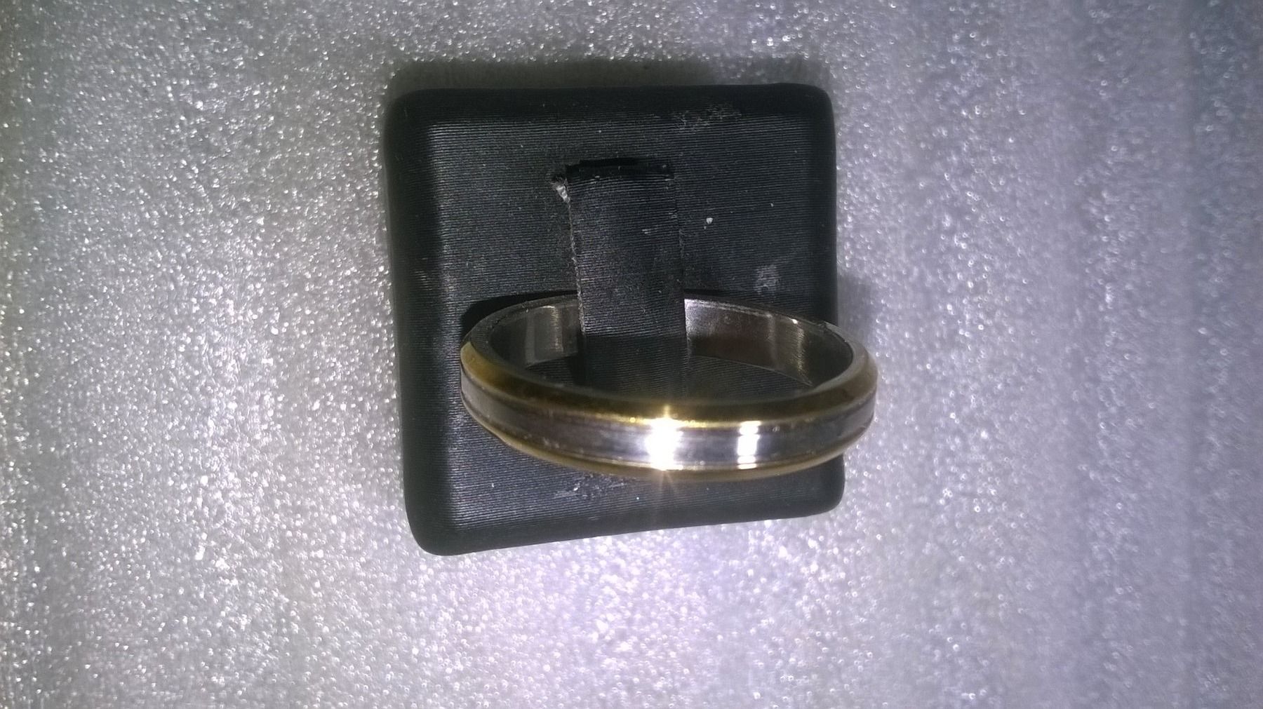 Anelli: ring edelsthal,,,versilbert und vergoldet – Nuovo (secondo la descrizione) da Basel venduto da bijoutrie_4