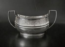 Zuckerdose aus der Zeit um 1810 - 800er Silber 