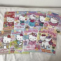 Lot de 9 magazines Hello Kitty avec autocollants