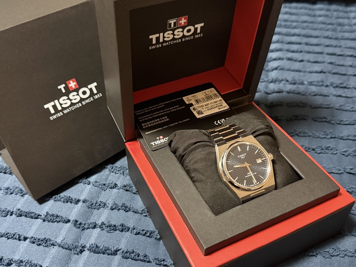 Powermatic Orologi: Tissot PRX Powermatic 80 ab 1Fr – Nuovo e nell'imballaggio originale da Wattwil venduto da SchweizIT 1