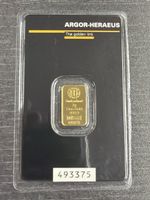 Goldbarren Argor-Heraeus 2g Gold 999.9 neu in Blister