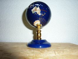 ECHTER LAPISLAZULIS EDELSTEIN GLOBUS - LÄNDER HALBEDELSTEINE