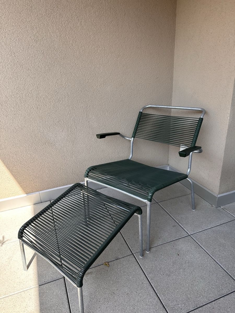 Schaffner Sessel: Schaffner SÄNTIS Lounger Spaghetti mit Hocker – Gebraucht aus Tafers von fredcardo