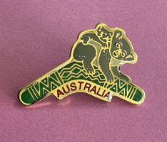 Vintage Koala Bär Pin / Anstecker Australien Souvenir!