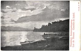 THUNERSEE - Sonnenuntergang ca. 1915 (BE)