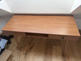 Schreibtisch Holzoptik mit Schublade 