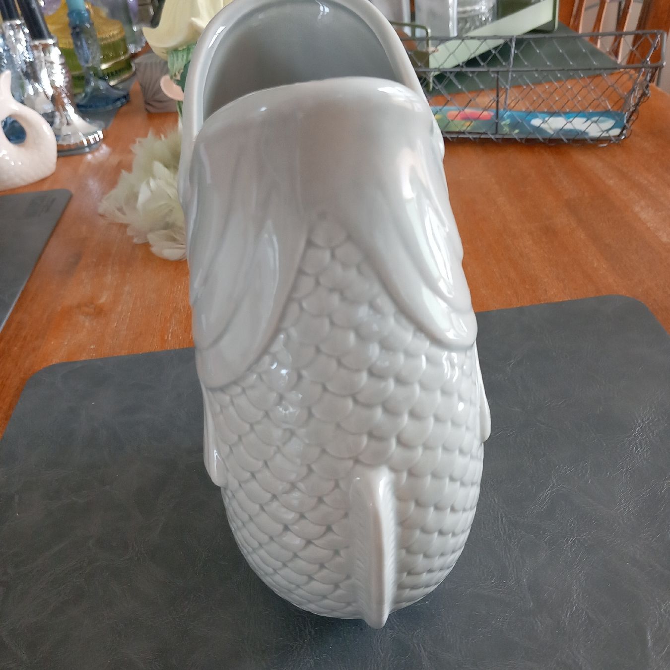 Vasen & Gefässe: Tolle Hellgraue Fisch Vase /  Keramik – Neu (gemäss Beschreibung) aus Aegerten von gismolini 4