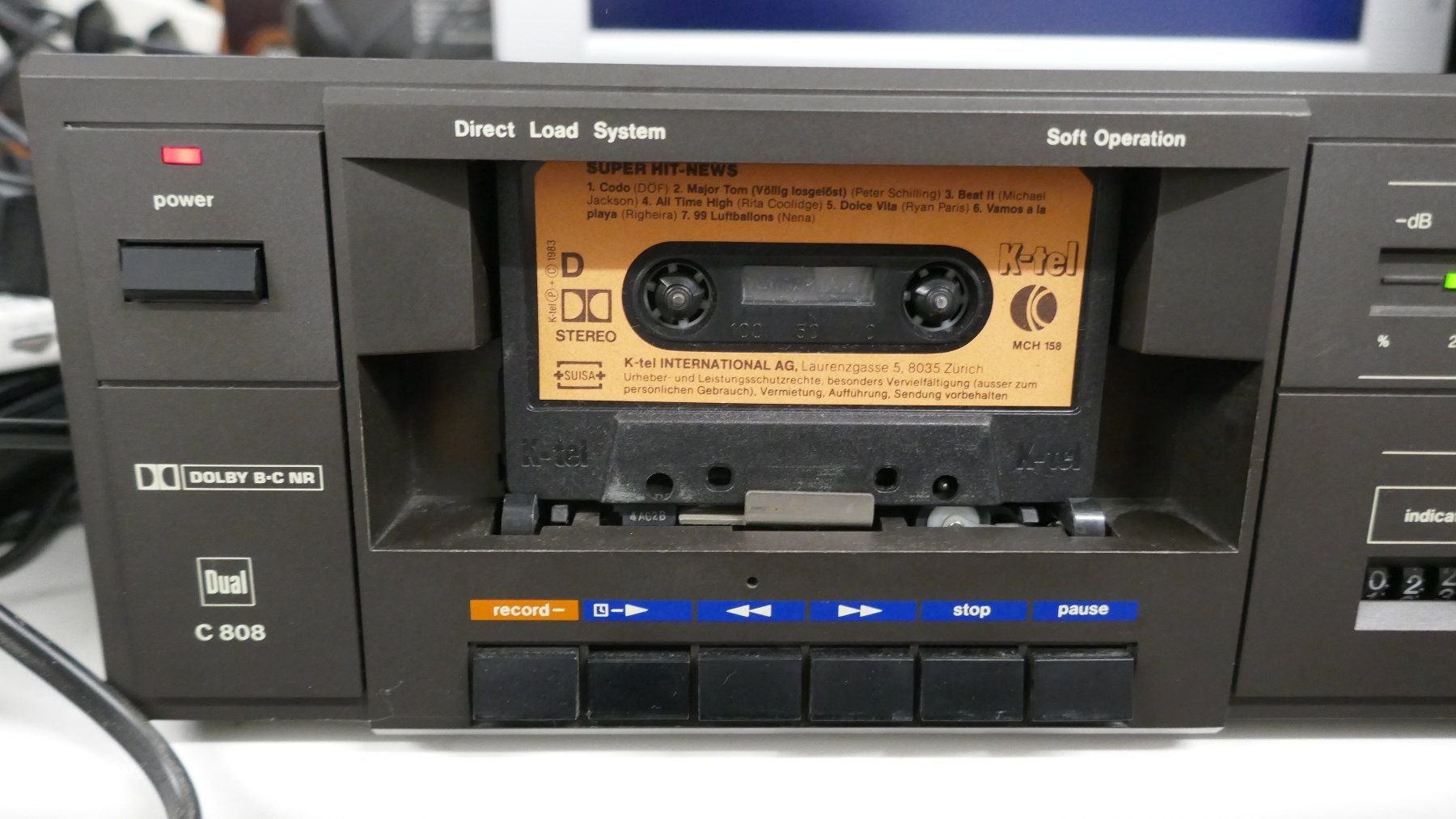 Dual Enregistreurs: Dual Kassettendeck C808 – D'occasion à Wenslingen par FairlightCMI 2