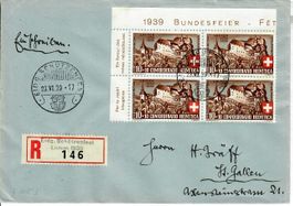 Brief, Eidg. Schützenfest Luzern 1939