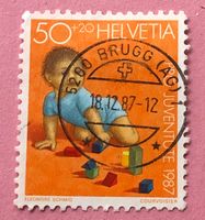 Nr.J 304 Kriechendes Kind Pro Juventute GESTEMPELT 1987  
