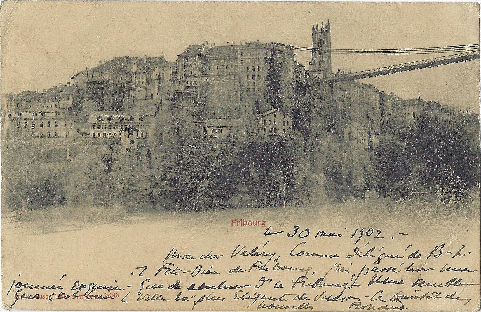 Cartoline postali: Fribourg - Pont du Gotteron – Usato da Bütschwil venduto da Jackson1A