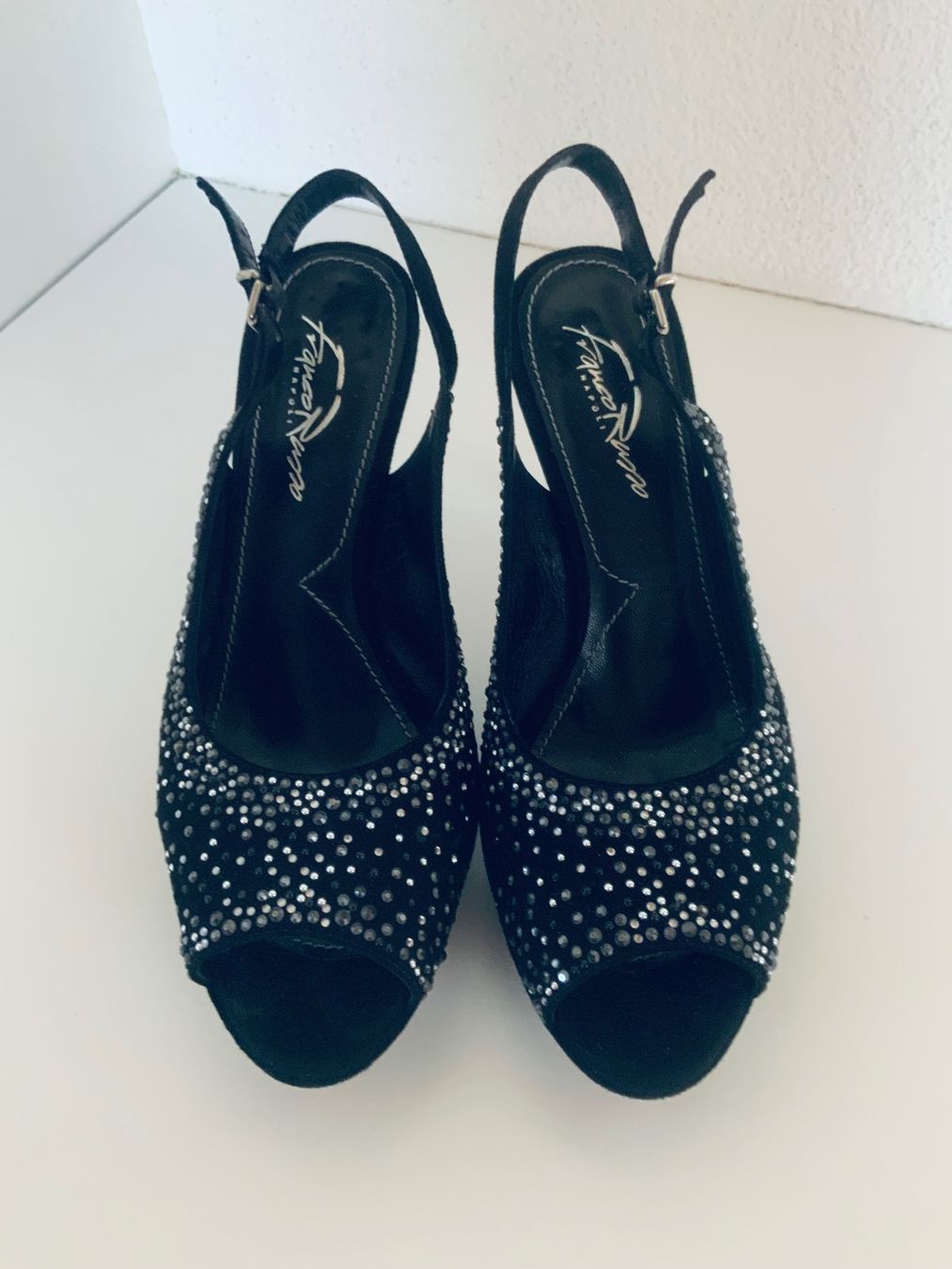 Walder Scarpe da donna: Highheels in Gr. 39 mit Glitzersteinen – Nuovo (secondo la descrizione) da Wilen b.Wollerau venduto da bellaggio