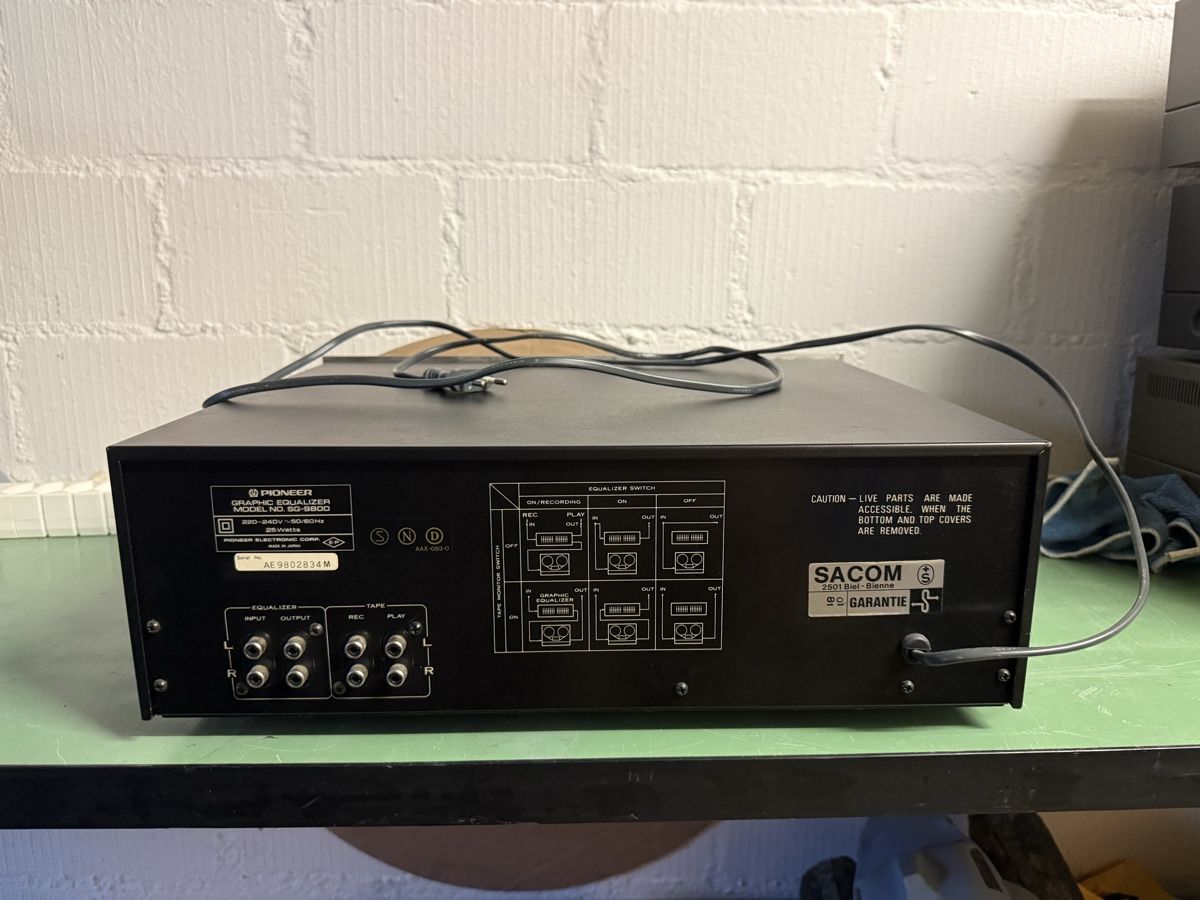 Pioneer Equalizzatori: Pioneer SG 9800 – Usato da Dübendorf venduto da jantar1985 4