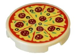 LEGO 6174830 Fliese 2 x 2 Pizza