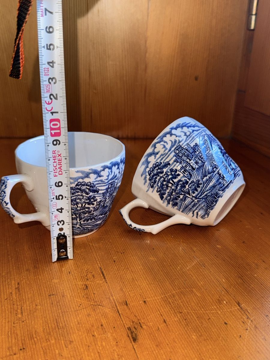 Tazze: 2 Tassen blau , England – Usato da Le Sentier venduto da CannelleVintage13 2