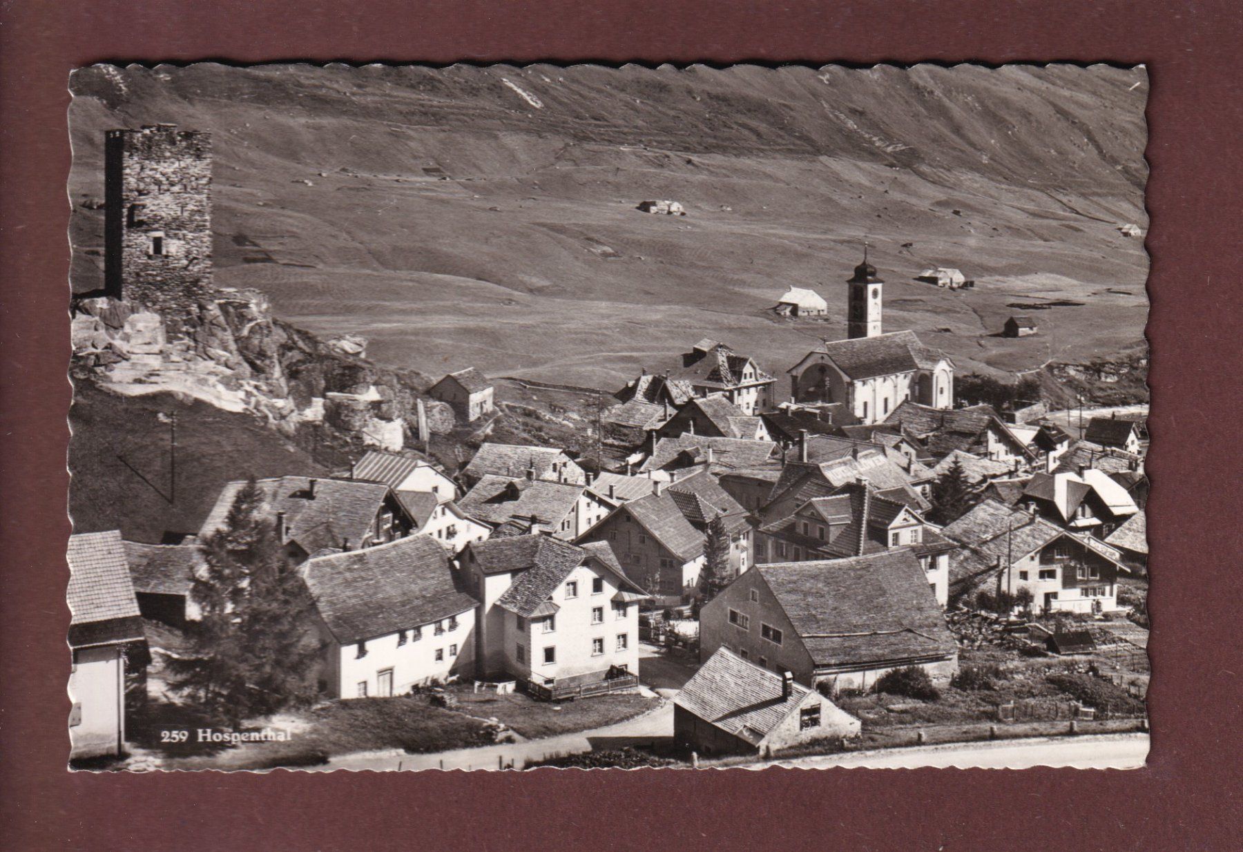 Cartoline postali: HOSPENTAL - Teilansicht – Usato da Pully venduto da nicecards