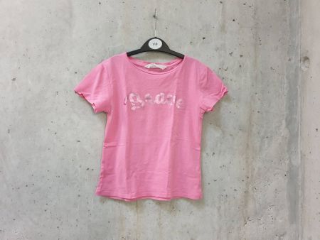 T-shirt H&M, rose, inscription Brave, fille, taille 110/116
