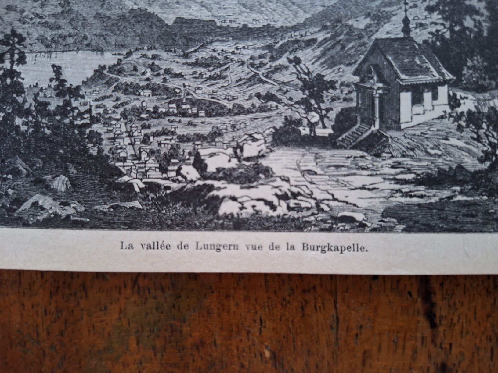 Incisioni: VALLEE DE LUNGERN. BURGKAPELLE – Usato da Bevaix venduto da bohrap 1