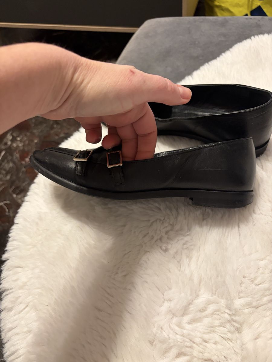 Damenschuhe: Black Leather Flats, size 37.5 - Stylish Secondhand! – Gebraucht aus Sorengo von dis_tfq6 1