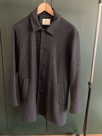 Folk • Manteau à carreaux • Made in England • 4 (L)