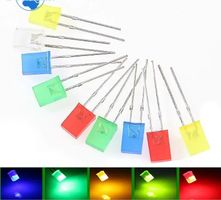 100 Stk 2x5x7mm LED Sortiment rot gelb grün blau weiss je 20