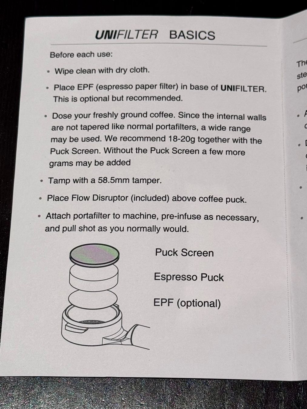 Macchine per caffè & Macchine per espresso: Weber Workshops Unifilter 58mm Siebträger – Nuovo (secondo la descrizione) da St. Gallen venduto da Gicmo 3